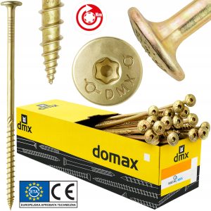 DOMAX - Konstrukciniai medsraigčiai - padidinta TX galva